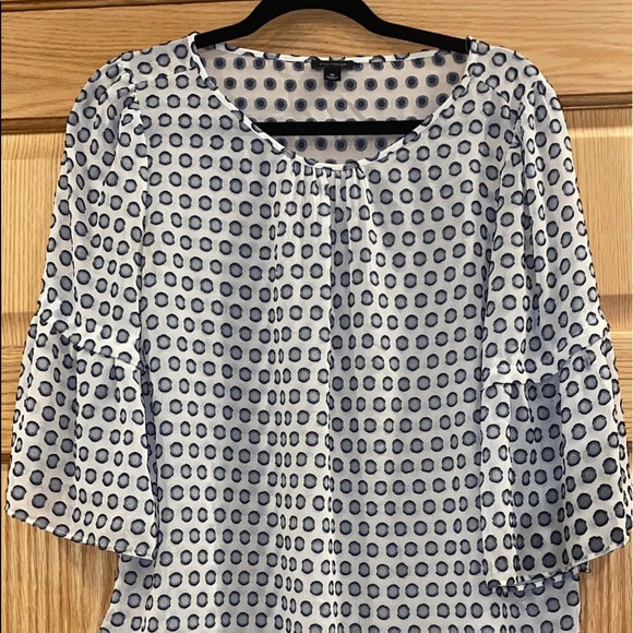 Ann Taylor Polka Dot Blouse - Picture 8 of 10